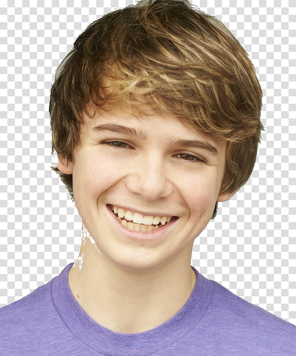 Christian Beadles, boy wearing purple crew-neck shirt transparent background PNG clipart