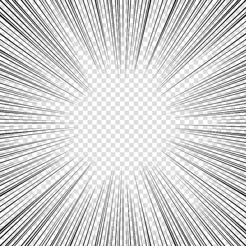 screentones action lines , black lines with sun rays drawing transparent background PNG clipart