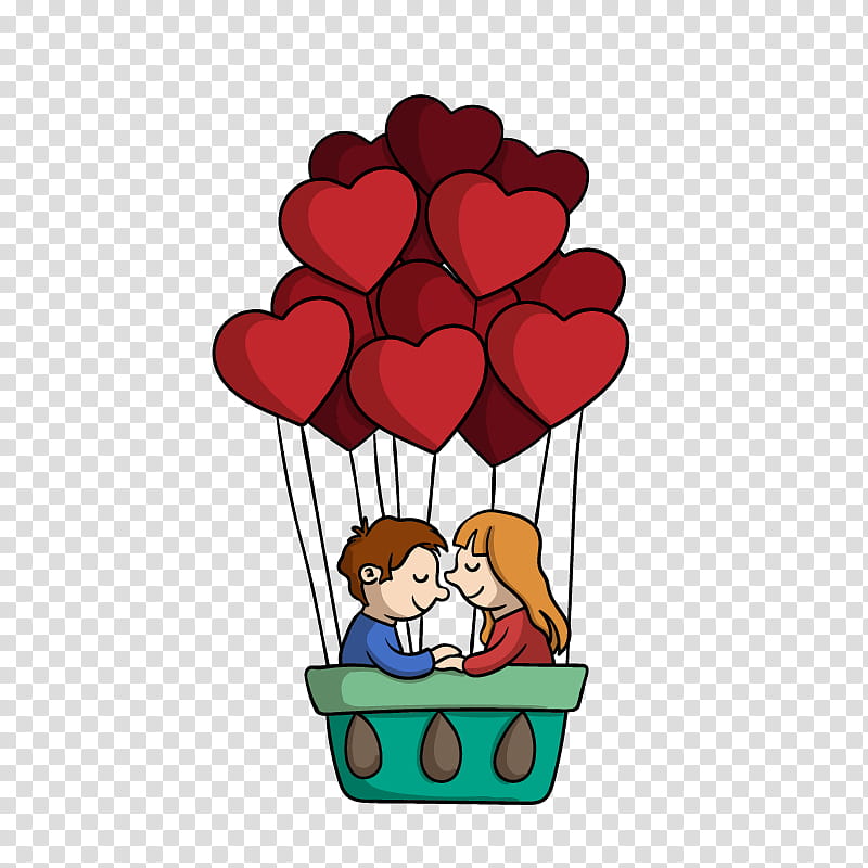 Hot Air Balloon, Love, Romance, Poster, Boyfriend, Girlfriend, Valentines Day, Wedding transparent background PNG clipart