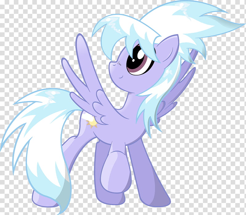Cloudchaser, blue and white pony illustration transparent background PNG clipart