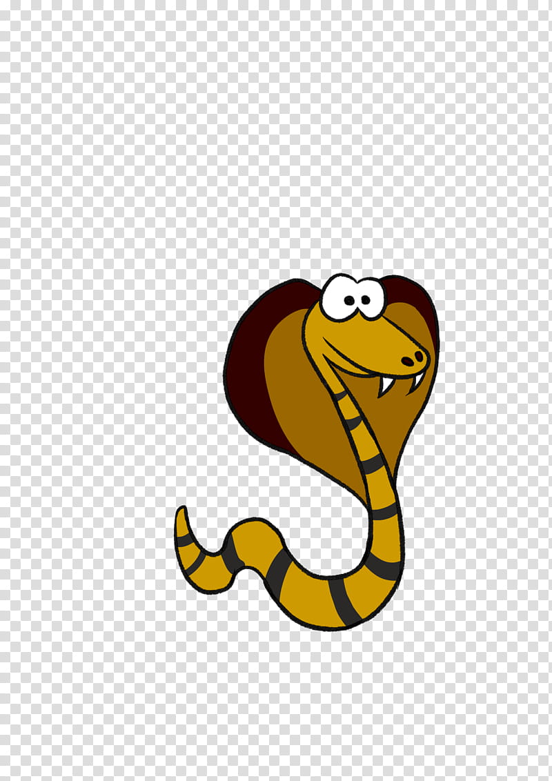 Snake, Yellow, Line, Beak, Cartoon, Reptile, Serpent, Scaled Reptile transparent background PNG clipart