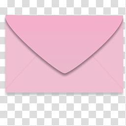 Stylish pink, envelope icon transparent background PNG clipart