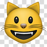 smiling brown cat icon transparent background PNG clipart