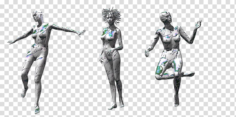 Manikins, three statues illustration transparent background PNG clipart