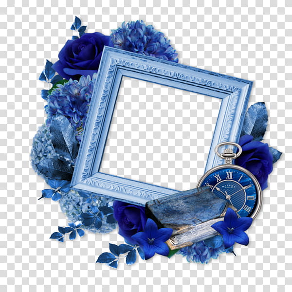 frame, Blue, Frame, Cobalt Blue, Blue Rose, Flower transparent background PNG clipart