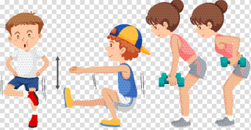 kids exercise animated