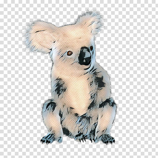 Koala, Pop Art, Retro, Vintage, Stuffed Animals Cuddly Toys, Fauna, Carnivores, Terrestrial Animal transparent background PNG clipart