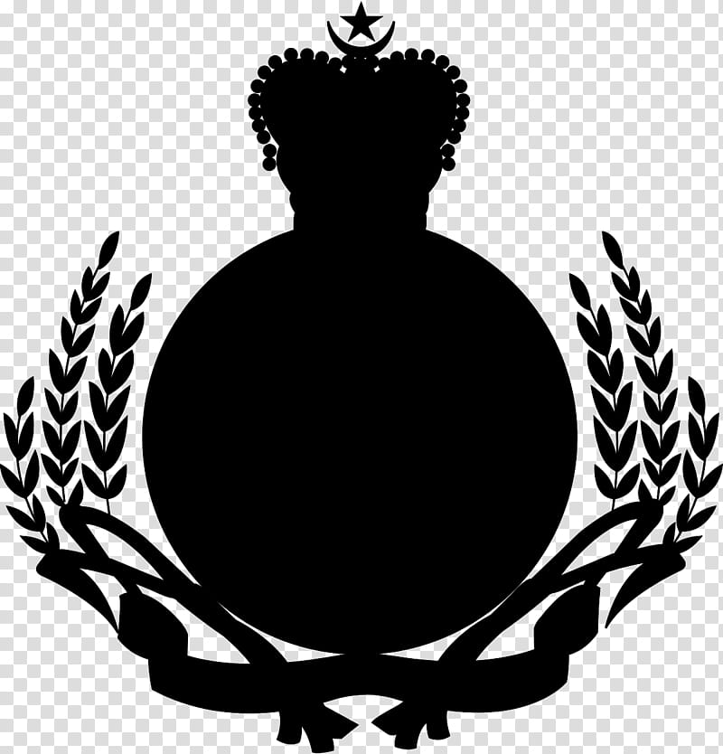 Silhouette Tree, Royal Malaysian Air Force, Emblem, Plant, Symbol, Blackandwhite, Crown transparent background PNG clipart