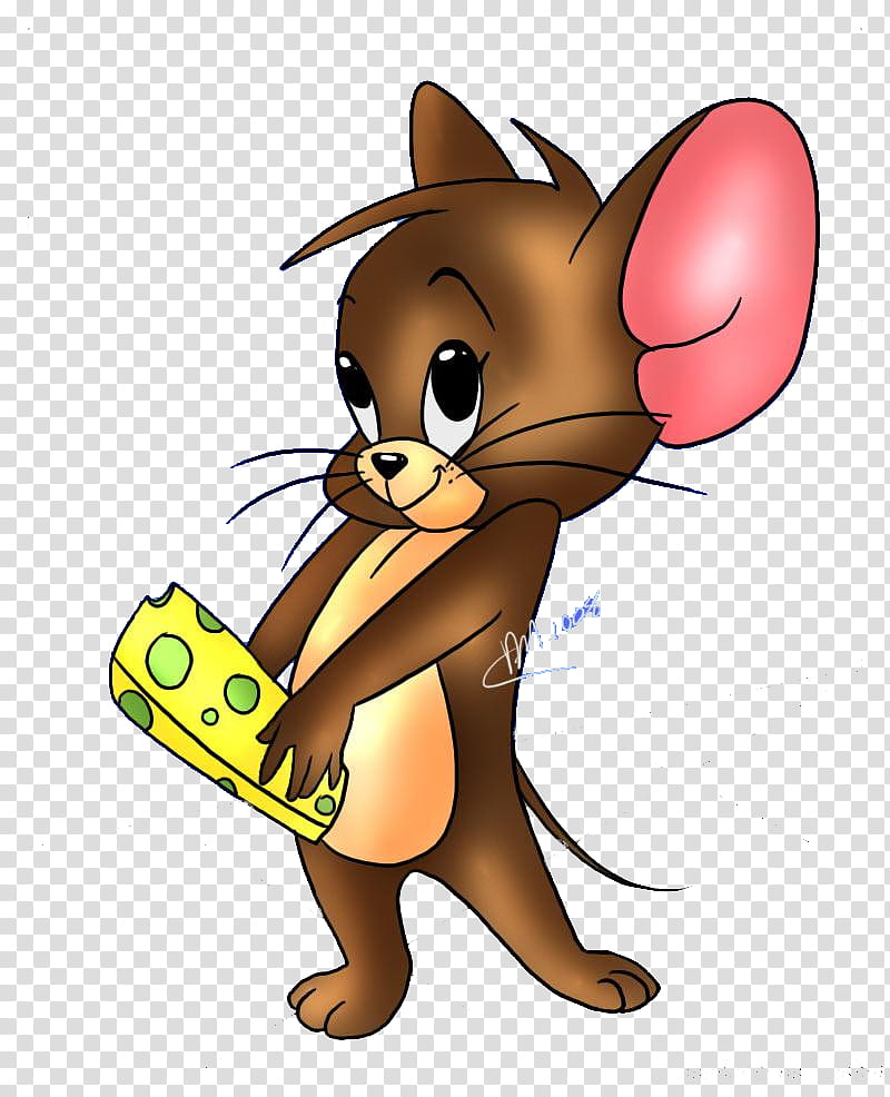 tom and jerry, Jerry holding cheese art transparent background PNG clipart