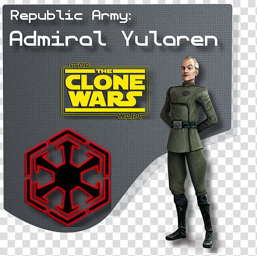 Star Wars The Clone Wars Republic Army, Admiral Yularen icon transparent background PNG clipart