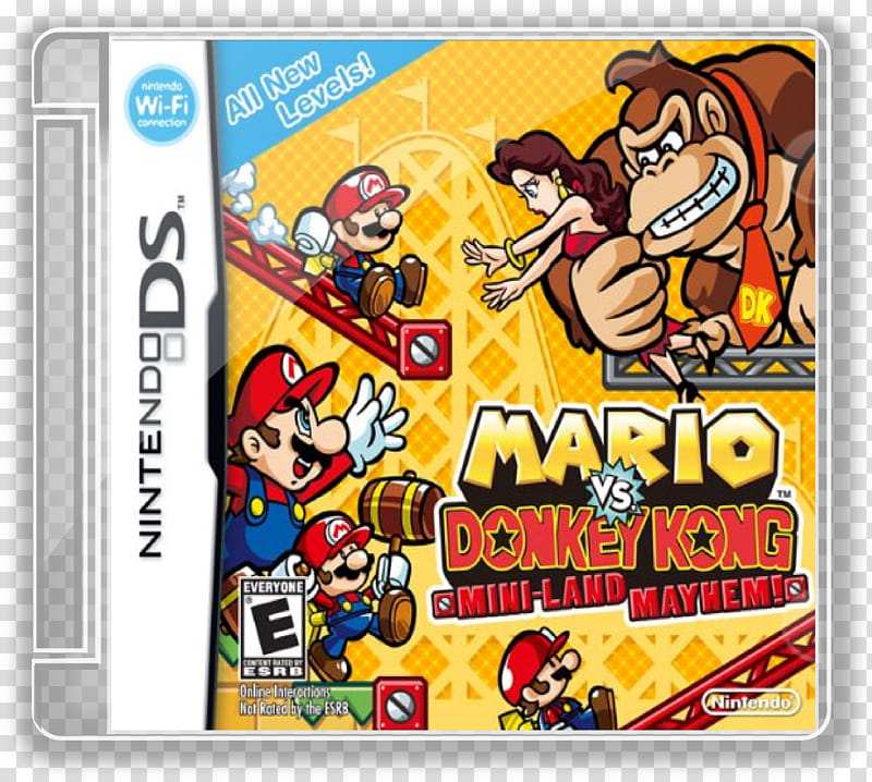 Super Mario Jewel Case, Mario VS Donkey Kong Mini-land Mayhem transparent background PNG clipart