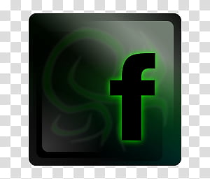 Black Pearl Dock Icons Set, BP Facebook Green transparent background PNG clipart thumbnail