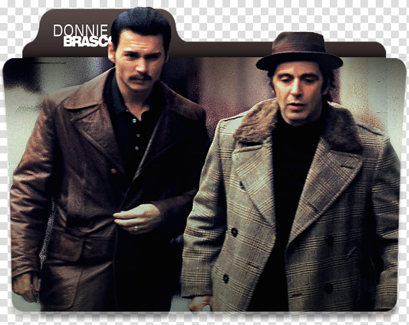 Johnny Depp film folders, donniebrasco transparent background PNG clipart