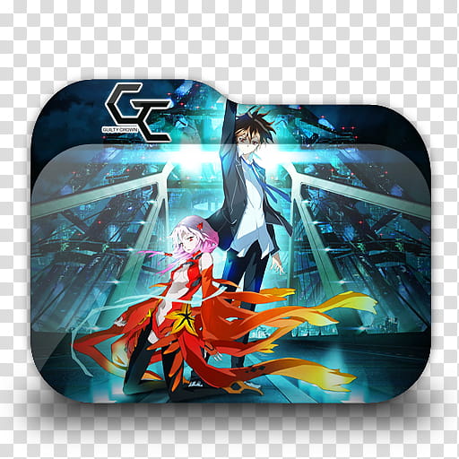 Anime Folder Icon Pack  by Knives, Guilty Crown  transparent background PNG clipart