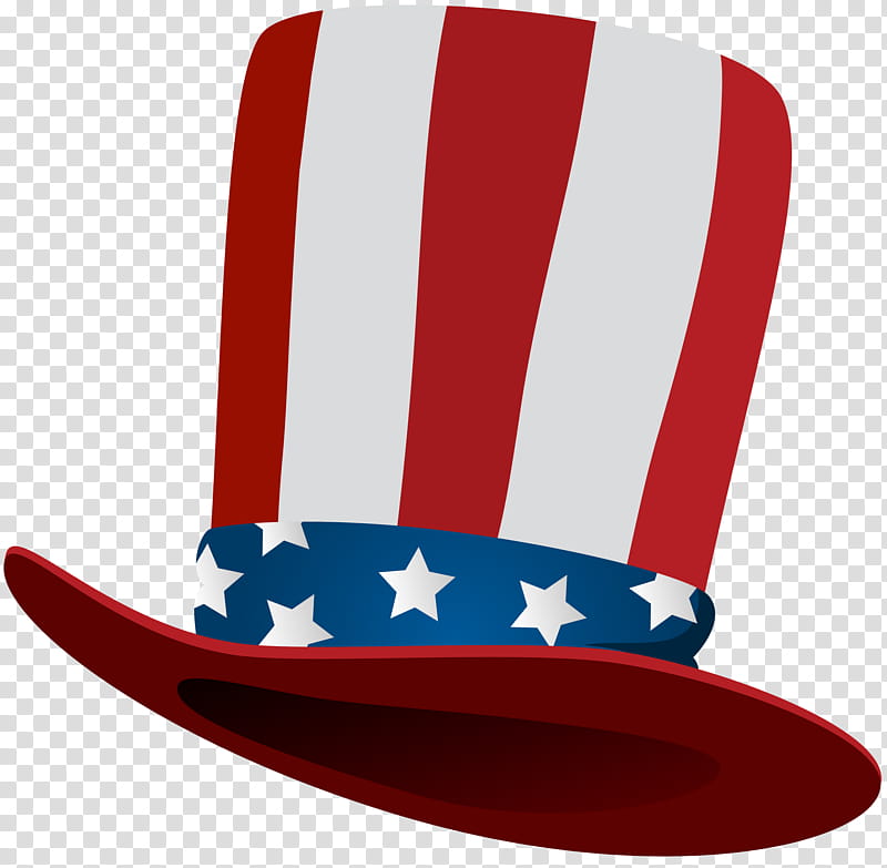 Uncle Sam Hat, United States Of America, Cartoon, Red, Headgear, Electric Blue transparent background PNG clipart