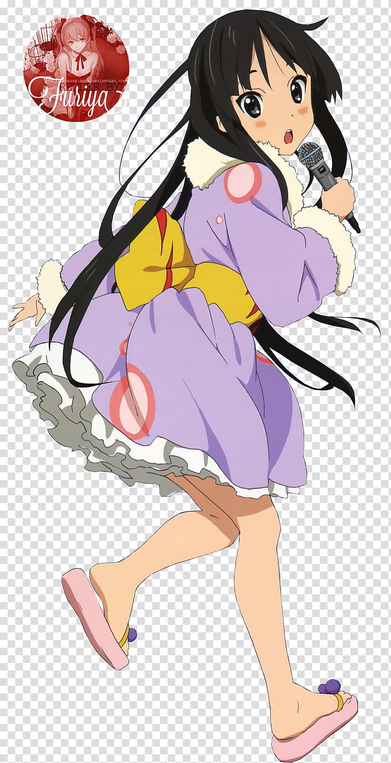 Mio Akiyama render transparent background PNG clipart