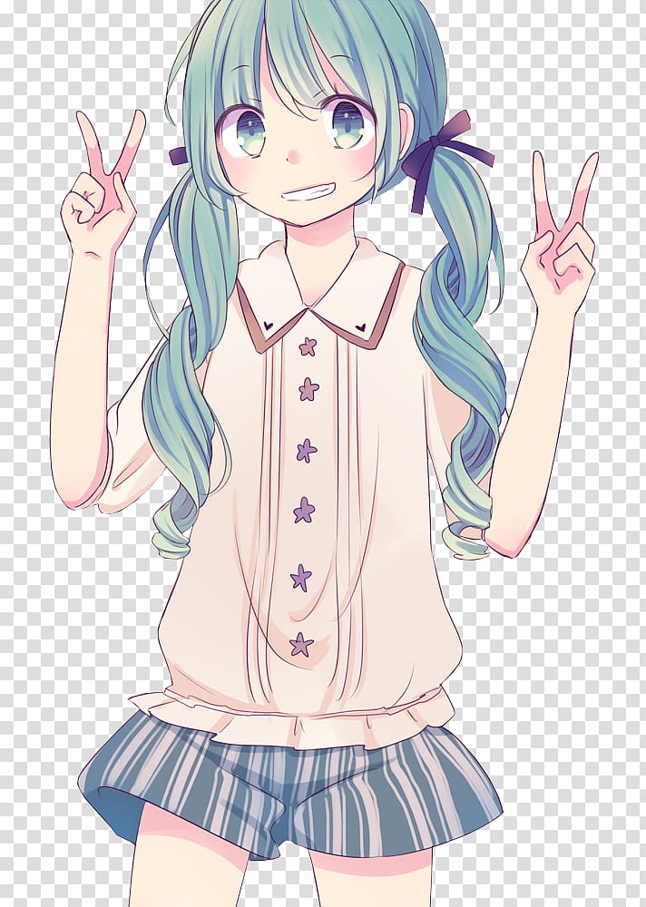 anime peace sign