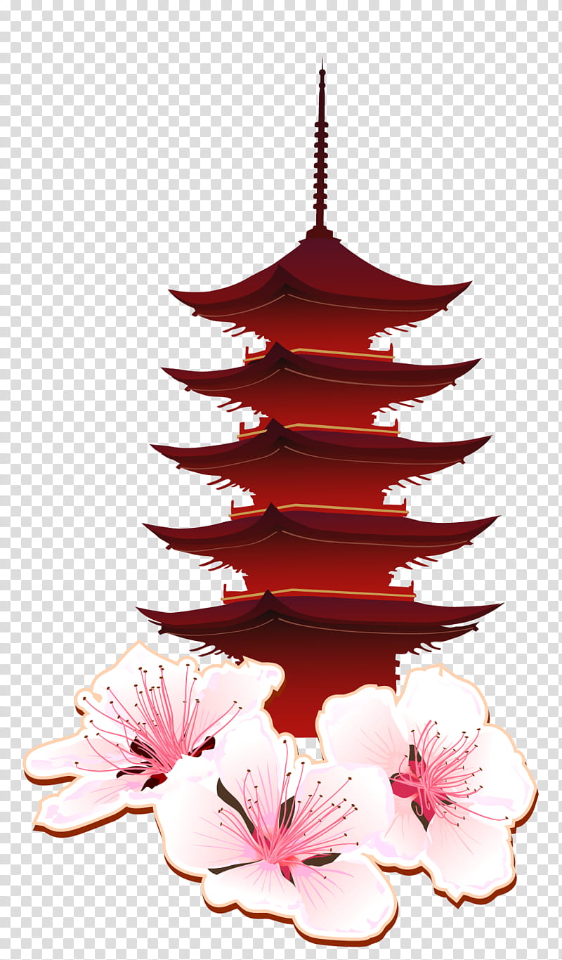 Pink Flower, Itsukushima Shrine, Fushimi Inaritaisha, Shinto Shrine, Mount Misen, Komainu, Torii, Japanese Pagoda transparent background PNG clipart