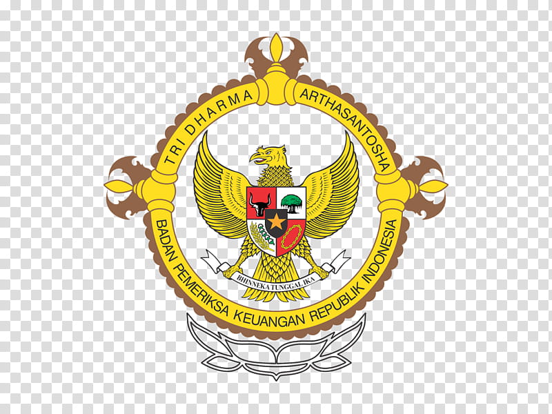 Indonesia Flag, Audit Board Of The Republic Of Indonesia, Logo, Symbol, Emblem, Yellow, Crest, Badge transparent background PNG clipart