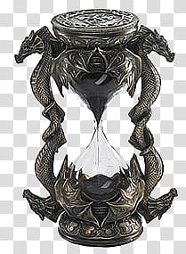 Dark Temper, black dragon-themed hour glass transparent background PNG clipart