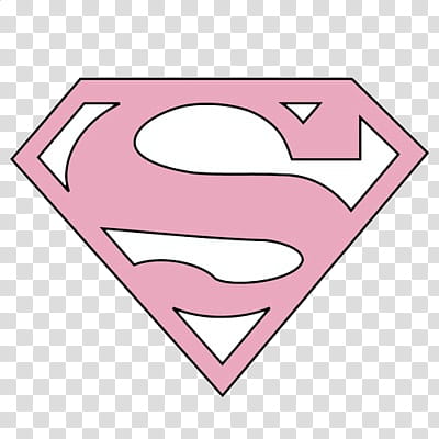 style, pink Superman logo transparent background PNG clipart