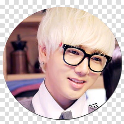 Circulos Kpop Man With Blonde Hair Transparent Background Png