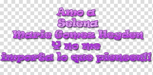 Texto Amo a Selena Marie Gomez Heyden transparent background PNG clipart