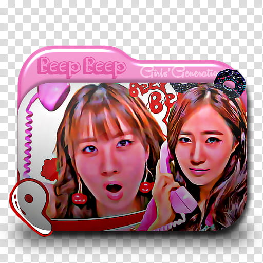 SNSD Beep Beep Folder Icon , Seohyun and Yuri transparent background PNG clipart