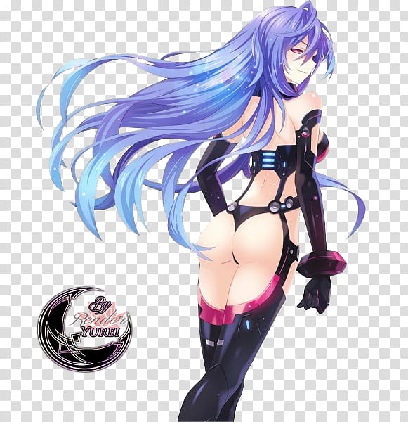 Iris Heart Hyperdimension Neptunia, blue-haired woman anime character illlustration transparent background PNG clipart