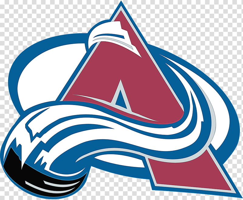 Colorado Avalanche Minnesota Wild Colorado Rockies Logo, Watercolor, Paint, Wet Ink, Ice Hockey, Sports, National Hockey League, Electric Blue transparent background PNG clipart