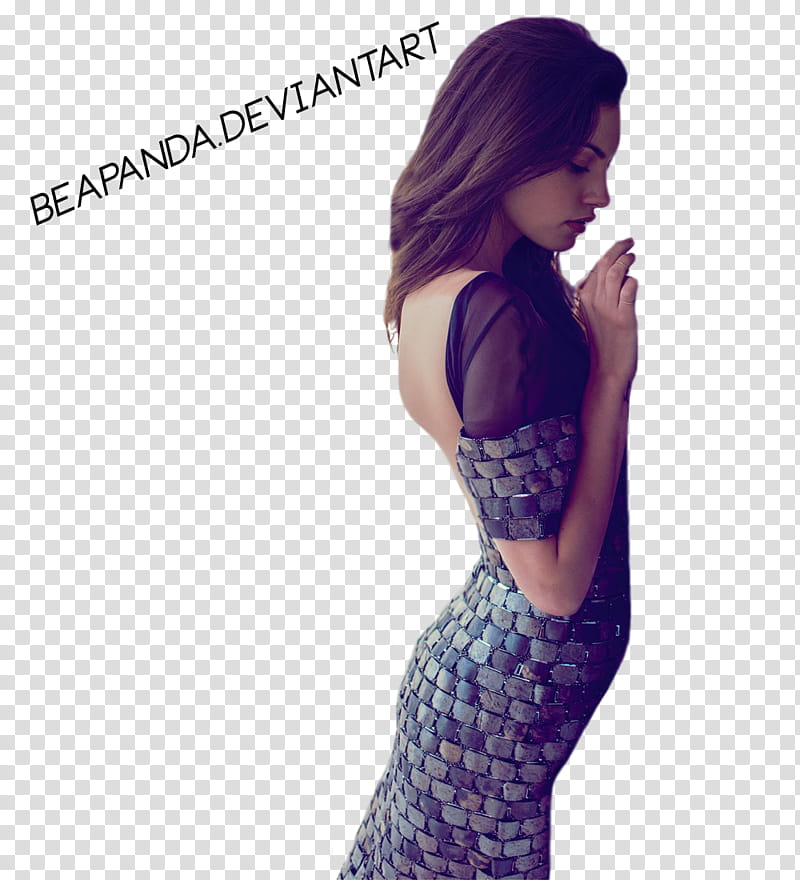 Phoebe Tonkin, women's black backless dress with text overlay transparent background PNG clipart
