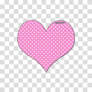 Corazones Motivos, heart shape red and black polka dot textile transparent background PNG clipart thumbnail