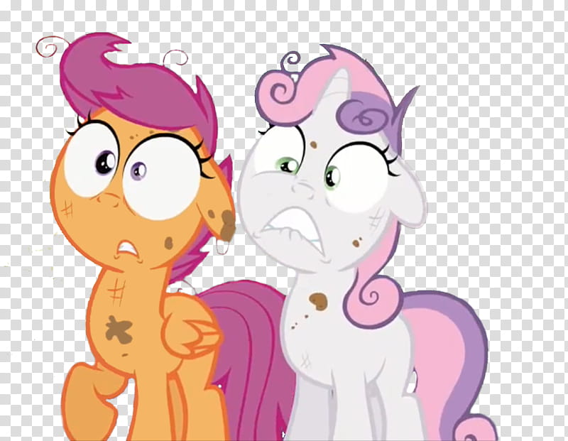 Scootaloo and Sweetie Belle Heart And Hooves Day transparent background PNG clipart
