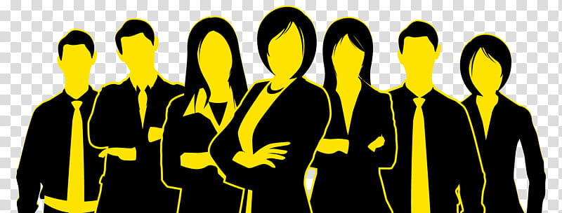 Group Of People, , Royaltyfree, Businessperson, Silhouette, Sandal, Social Group, Yellow transparent background PNG clipart