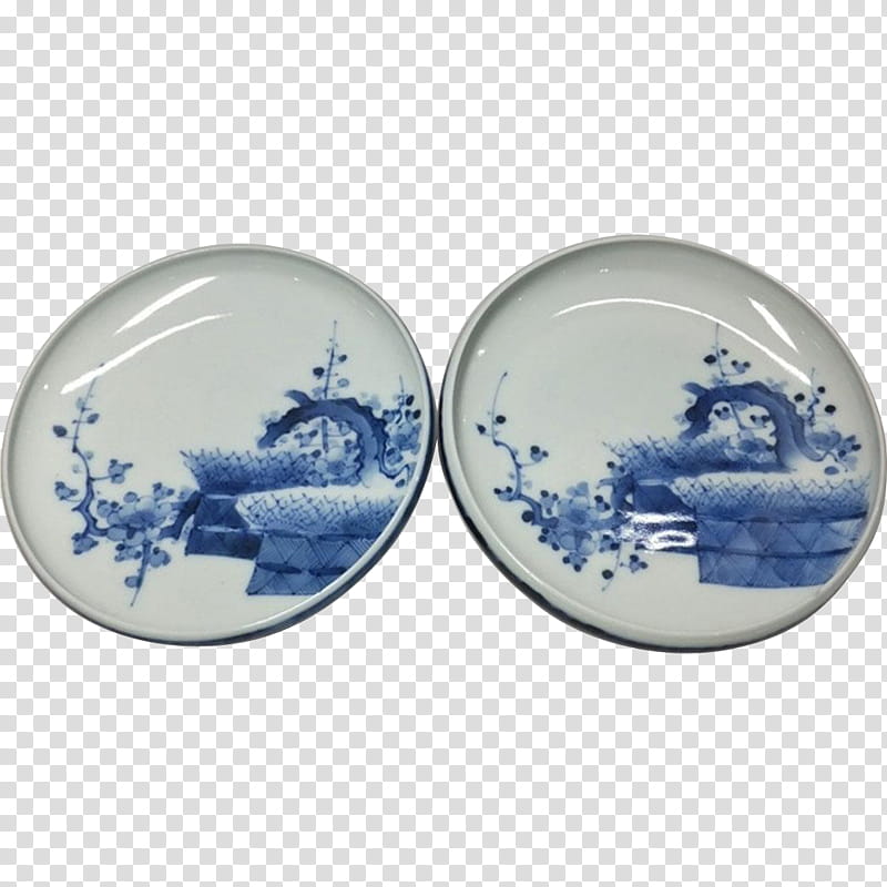 Vintage, Porcelain, Blue And White Pottery, Plate, Arita Ware, Kiln, Tableware, Cobalt Blue transparent background PNG clipart