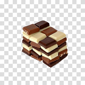 white and brown chocolate lot close-up transparent background PNG clipart