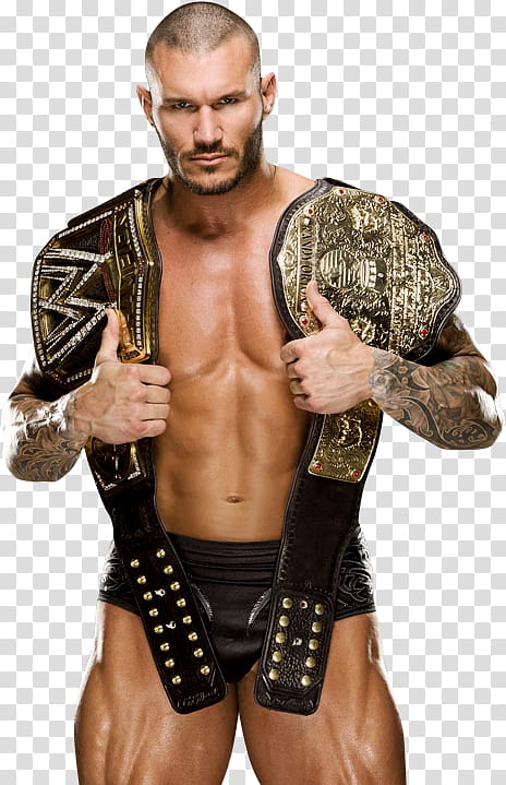 Randy Orton WWE World Heavyweight Champion transparent background PNG clipart