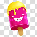 , pink and yellow popsicle illustration transparent background PNG clipart