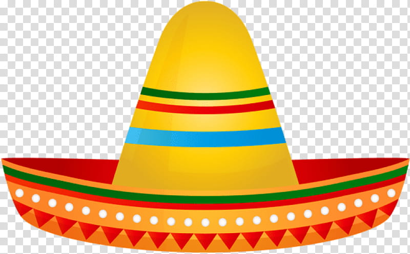 Cartoon Party Hat, Sombrero, Mariachi, Sombrero Vueltiao, Cowboy, Charro, Headgear, Cone transparent background PNG clipart