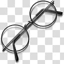 Harry Potter, black hippie eyeglasses transparent background PNG clipart