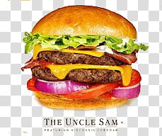 The Uncle Sam burger transparent background PNG clipart