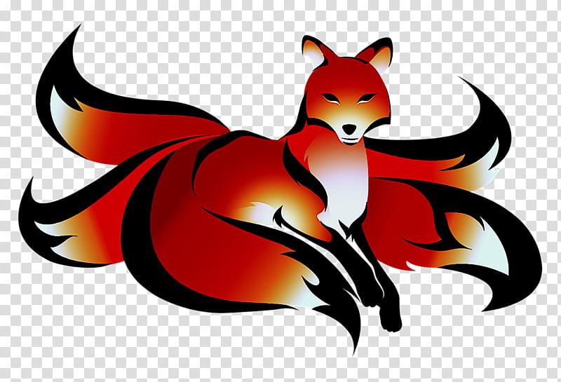 Fox Drawing, RED Fox, Kumiho, Logo, Kitsune, Cartoon, Tail, Sticker transparent background PNG clipart