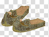 , pair of gray-and-brown slip-on shoes illustration transparent background PNG clipart