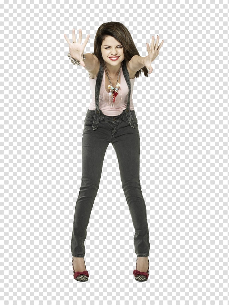 Selena Gomez n, woman in gray jumper suit transparent background PNG clipart