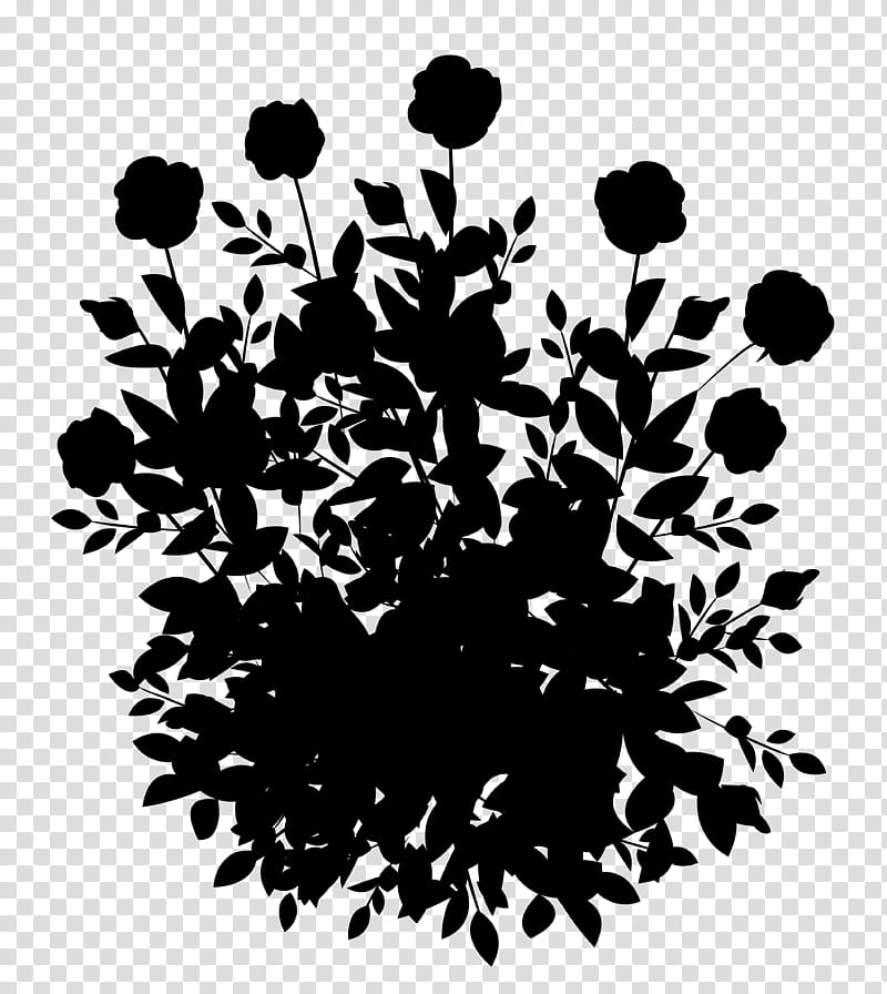 Family Silhouette, Leaf, Black M, Plant, Flower, Blackandwhite, Wildflower, Parsley Family transparent background PNG clipart