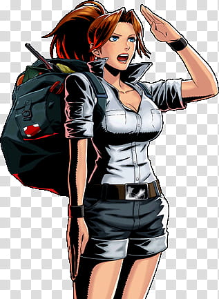 Madoka Aikawa, METAL SLUG DEFENSE, female comic character illustration transparent background PNG clipart