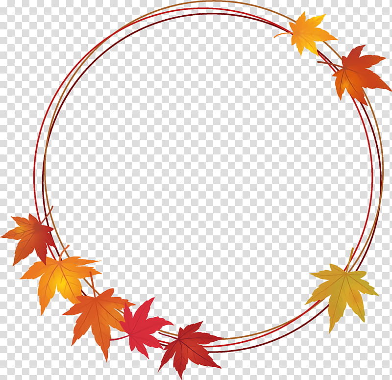 autumn leaf wreath leaves wreath thanksgiving, Plant transparent background PNG clipart