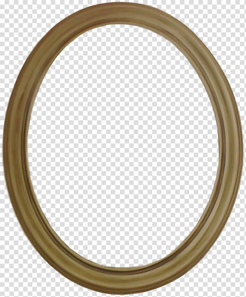 Oval Frame, oval brown frame transparent background PNG clipart