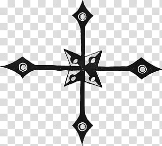 Medieval Brushes, black cross transparent background PNG clipart