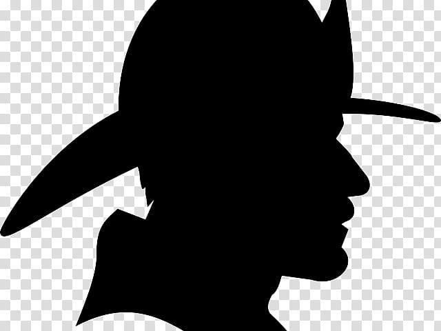 Fire Silhouette, Firefighter, Fire Department, Drawing, Emergency, Face, Head, Blackandwhite transparent background PNG clipart